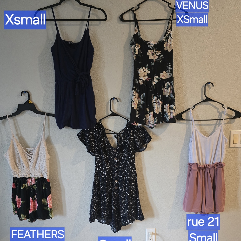 Floral And Solid Romper Collection - image 1